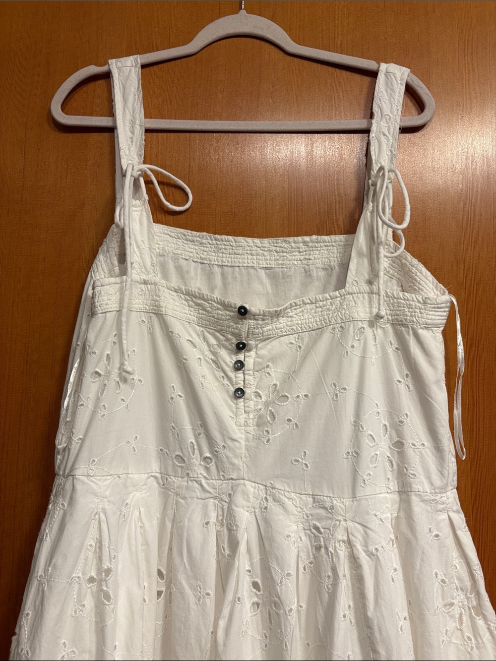 Free People Primavera Eyelet Square-Neck Midi Dress - Picture 9 of 9